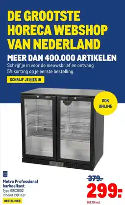 Makro Metro Professional borkoelkast aanbieding