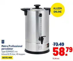Makro Metro Professional percolator aanbieding