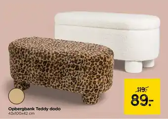 Xenos Opbergbank Teddy dodo aanbieding