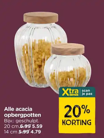 Xenos Alle acacia opbergpotten aanbieding