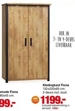 Budget Home Store Kledingkast Fiona aanbieding