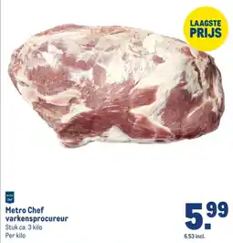 Makro Metro Chef varkensprocureur aanbieding