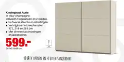 Budget Home Store Kledingkast Aureie aanbieding