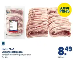 Makro Metro Chef varkensspeklappen aanbieding