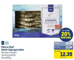 Makro Metro Chef black-tigergarnalen aanbieding
