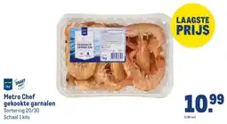 Makro Metro Chef gekookte garnalen aanbieding