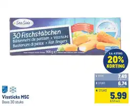 Makro Vissticks MSC aanbieding