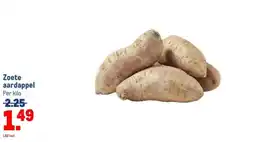 Makro zoete aardappel aanbieding