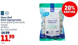 Makro Metro Chef black-tigergarnalen aanbieding