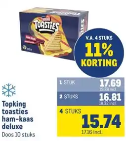 Makro Topking toasties ham-kaas deluxe aanbieding