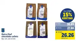 Makro Metro Chef chocolade-callets aanbieding