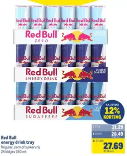 Makro Red Bull energy drink tray aanbieding