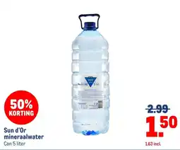 Makro Sun d'Or mineraalwater aanbieding