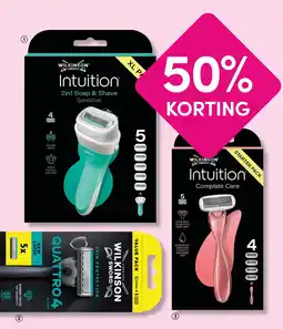 DA wilkinson intuition 2in1 soap & shave sensitive aanbieding