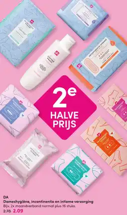 DA DA Dameshygiene, Incontinentie en Intirme Verzorging aanbieding