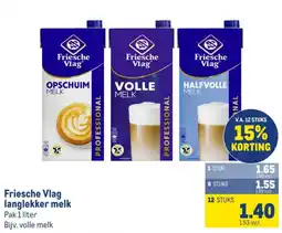 Makro Friesche Vlag langlekker melk aanbieding