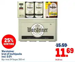 Makro Warsteiner krat of multipacks aanbieding