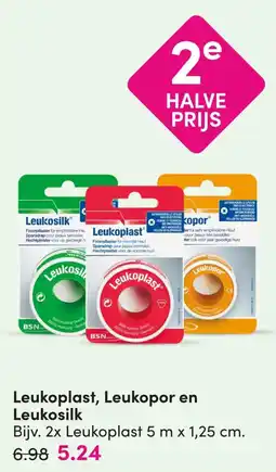 DA Leukoplast, Leukopor en Leukosilk aanbieding