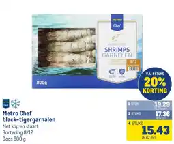 Makro Metro Chef black-tigergarnalen aanbieding
