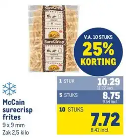 Makro McCain surecrisp frites aanbieding