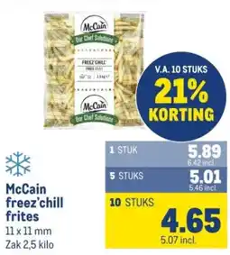 Makro McCain freez'chill frites aanbieding