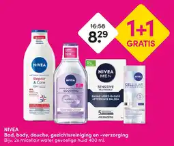 DA NIVEA Bad, body, douche, gezichtsreiniging en -verzorging aanbieding