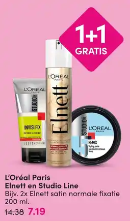 DA L'Oréal Paris Elnett en Studio Line aanbieding