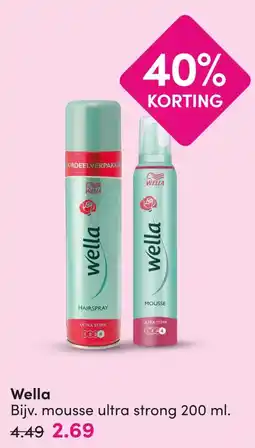 DA Wella mousse ultra strong 200 ml aanbieding