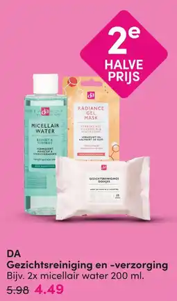 DA DA Gezichtsreiniging en -verzorging aanbieding