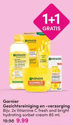 DA Garnier Gezichtsreiniging en -verzorging aanbieding