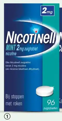 DA Nicotinell Mint 96 Zuitabletten 2 mg aanbieding