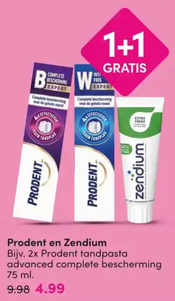 DA Prodent en Zendium aanbieding