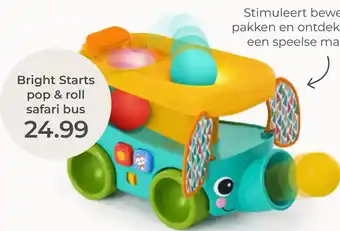 Prenatal Bright Starts pop & roll safari bus aanbieding