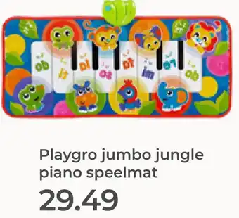 Prenatal Playgro jumbo jungle piano speelmat aanbieding