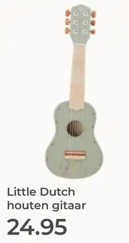 Prenatal Little Dutch houten gitaar aanbieding