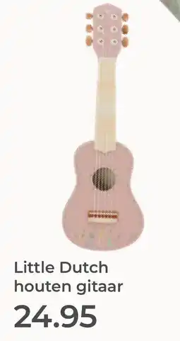 Prenatal Little Dutch houten gitaar aanbieding