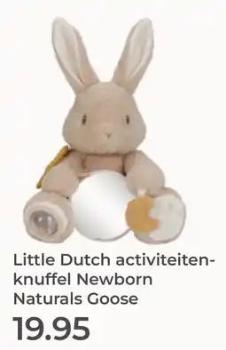 Prenatal Little Dutch activiteiten-knuffel Newborn Naturals Goose aanbieding