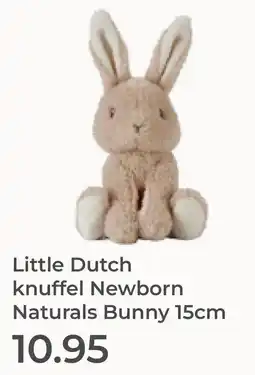 Prenatal Little Dutch knuffel Newborn Naturals Bunny 15cm aanbieding