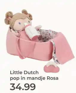 Prenatal Little Dutch pop in mandje Rosa aanbieding
