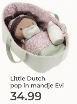 Prenatal Little Dutch pop in mandje Evi aanbieding