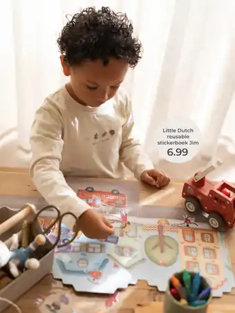Prenatal Little Dutch Reusable Stickerboek Jim aanbieding