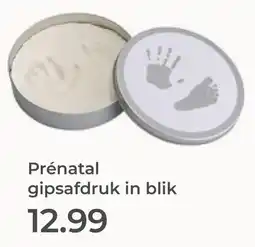 Prenatal Prénatal gipsafdruk in blik aanbieding