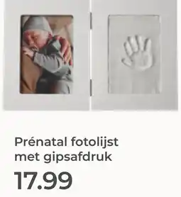 Prenatal Prénatal fotolijst met gipsafdruk aanbieding