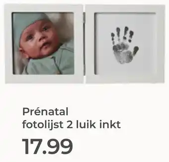 Prenatal Prénatal fotolijst 2 luik inkt aanbieding