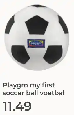 Prenatal Playgro my first soccer ball voetbal aanbieding