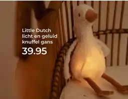 Prenatal Little Dutch licht en geluid knuffel gans aanbieding
