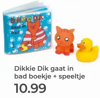 Prenatal Dikkie Dik gaat in bad boekje + speeltje aanbieding