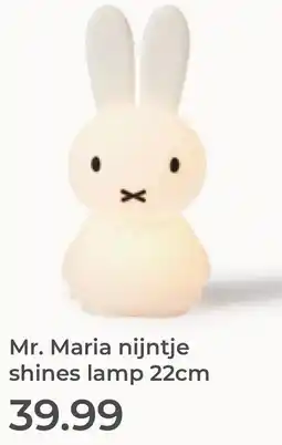 Prenatal Mr. Maria nijntje shines lamp aanbieding