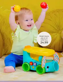 Prenatal Bright Starts pop & roll safari bus aanbieding