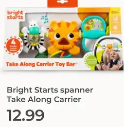 Prenatal Bright Starts spanner Take Along Carrier aanbieding